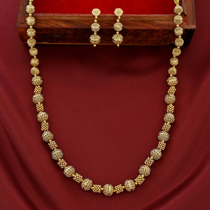Aradhita Golden Ball Neckpiece