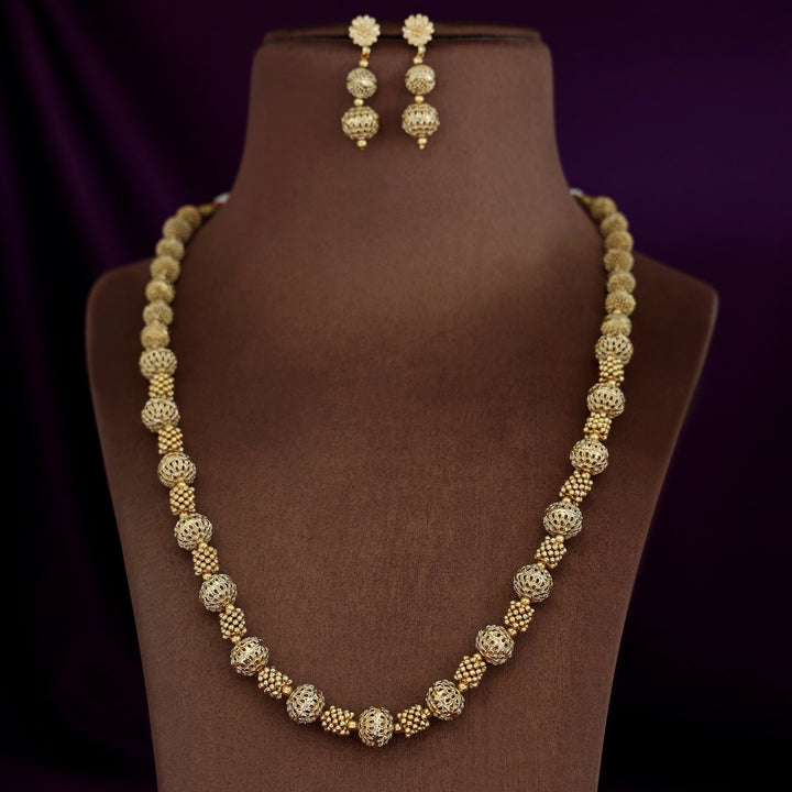 Aradhita Golden Ball Neckpiece
