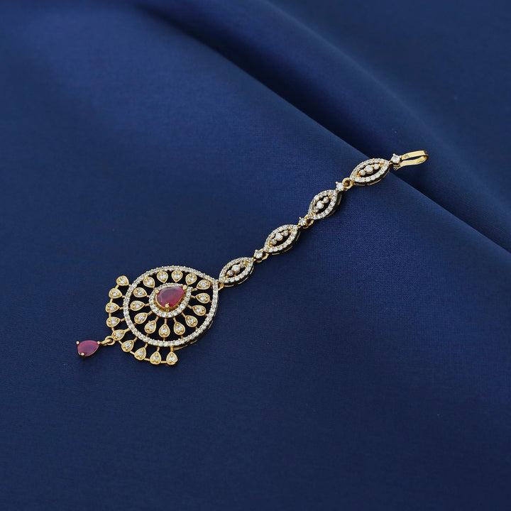 Shanaya AD Stone Drop Tikka