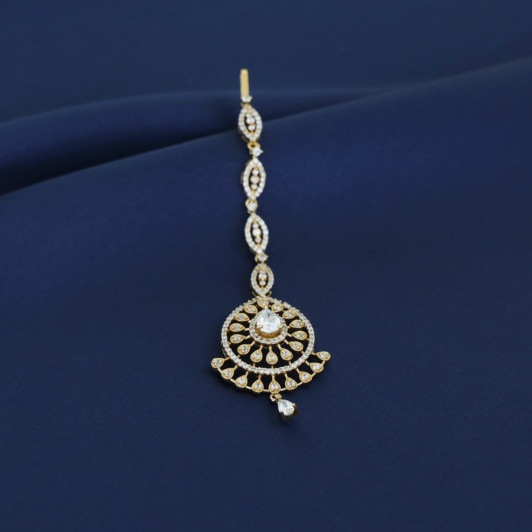 Shanaya AD Stone Drop Tikka