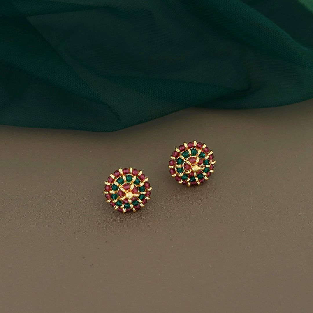 Trinaya Flower Beaded Pearl Earring