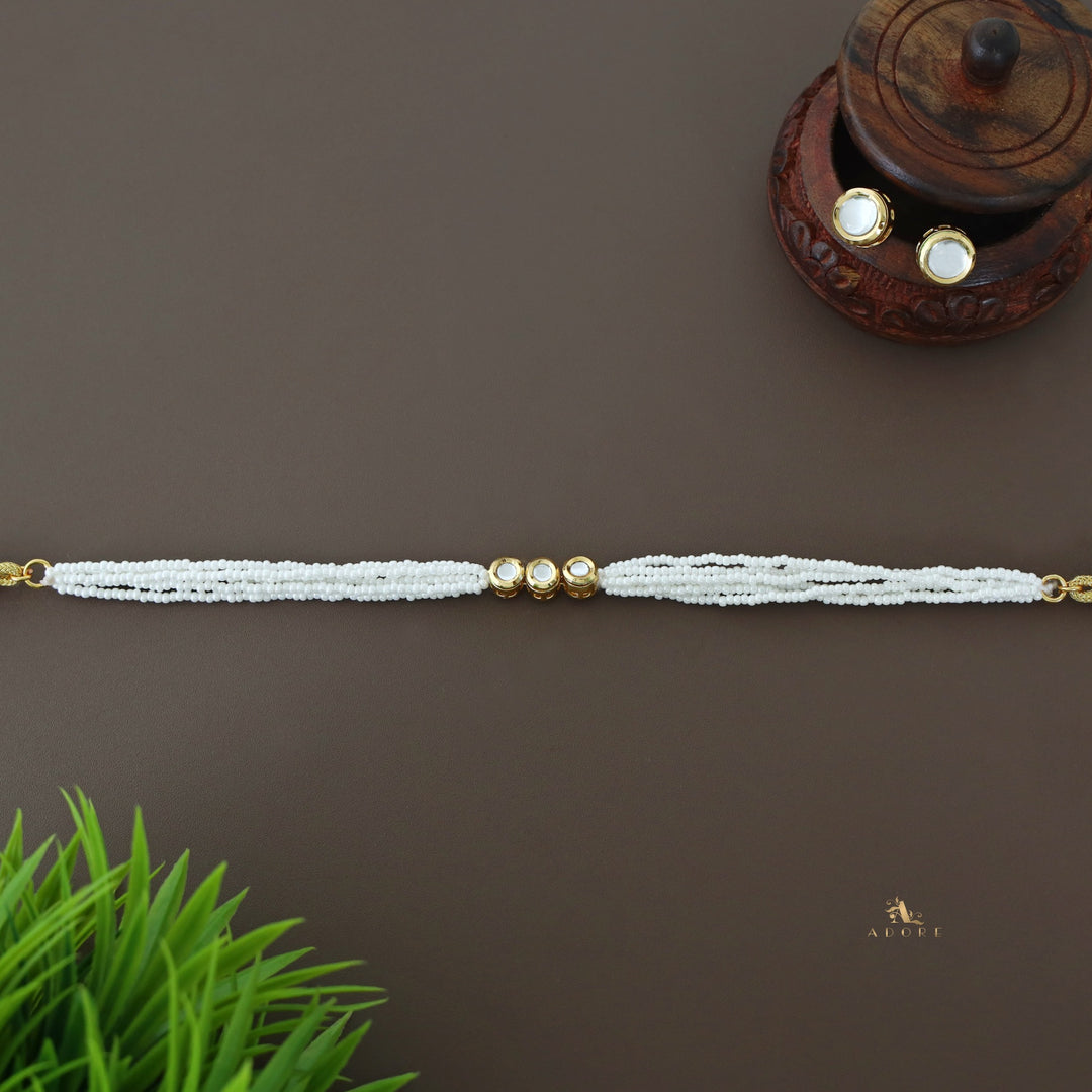 Hansika Kundan Pearl Choker with Stud
