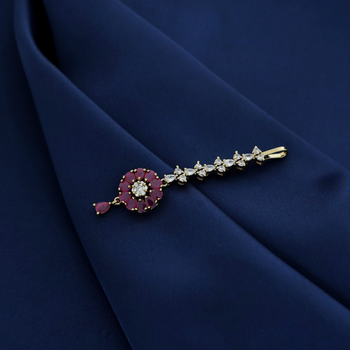 Bhagwanti AD Stone Flower Tikka