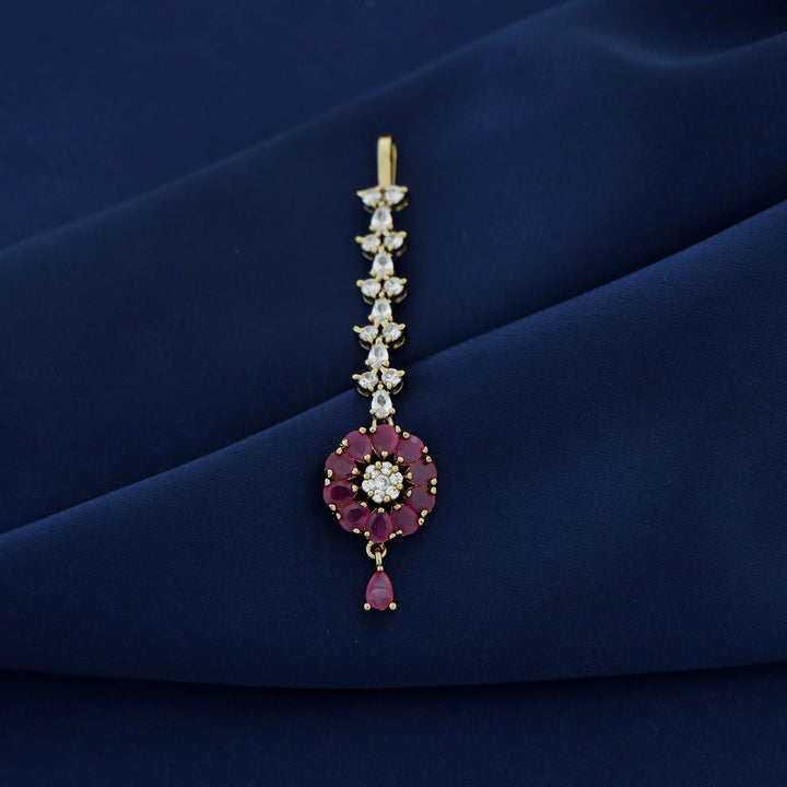 Bhagwanti AD Stone Flower Tikka