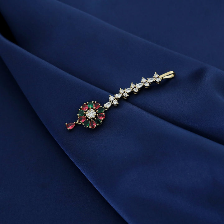 Bhagwanti AD Stone Flower Tikka