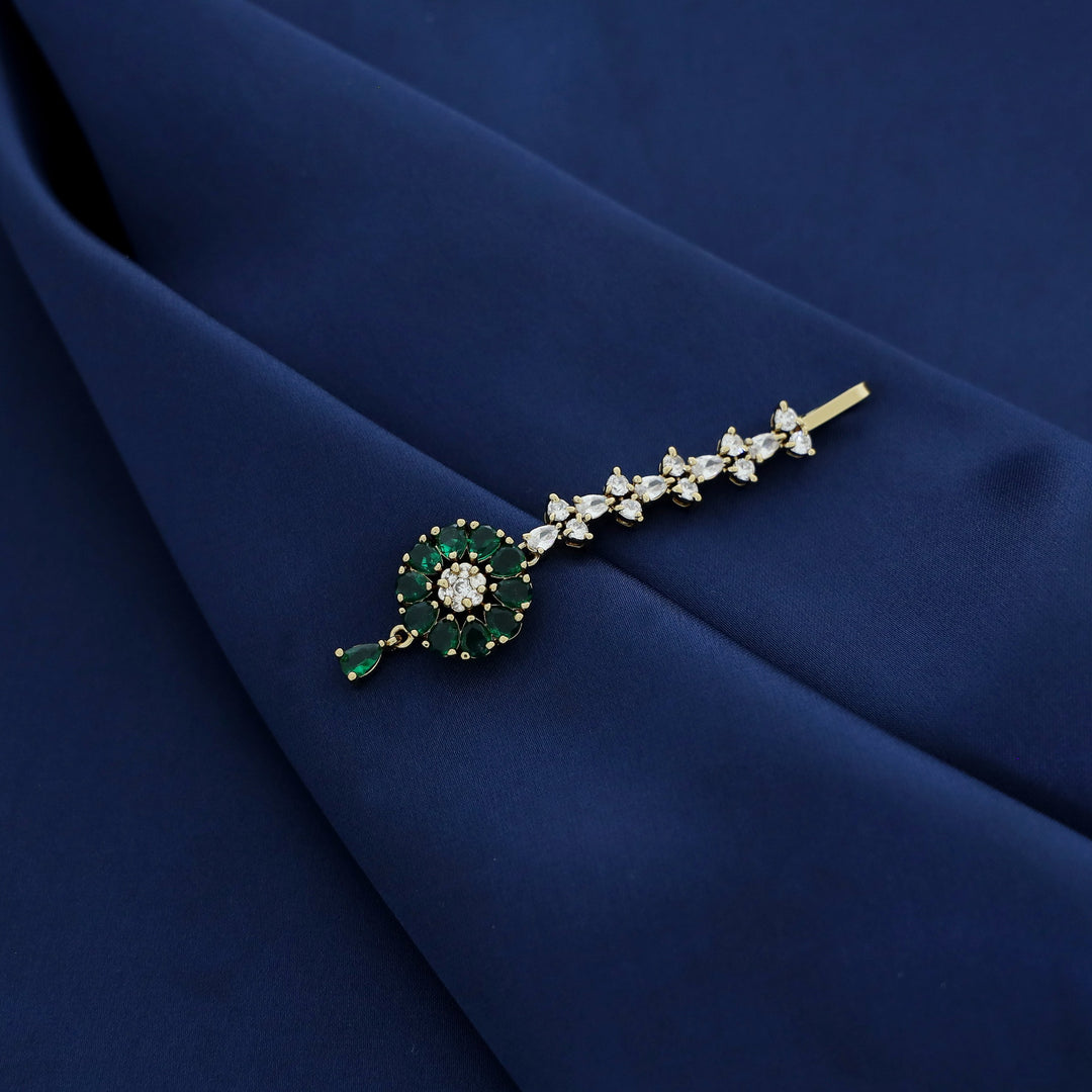 Bhagwanti AD Stone Flower Tikka