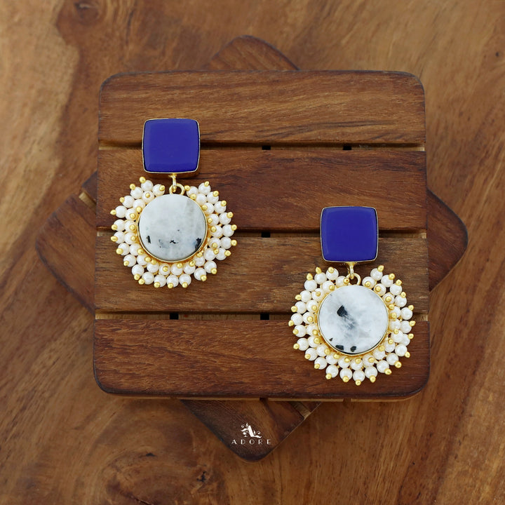 Raw Stone Royal Earrings
