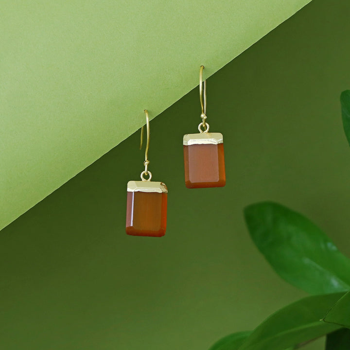 Shrutika Golden Rectangle Glossy Drop