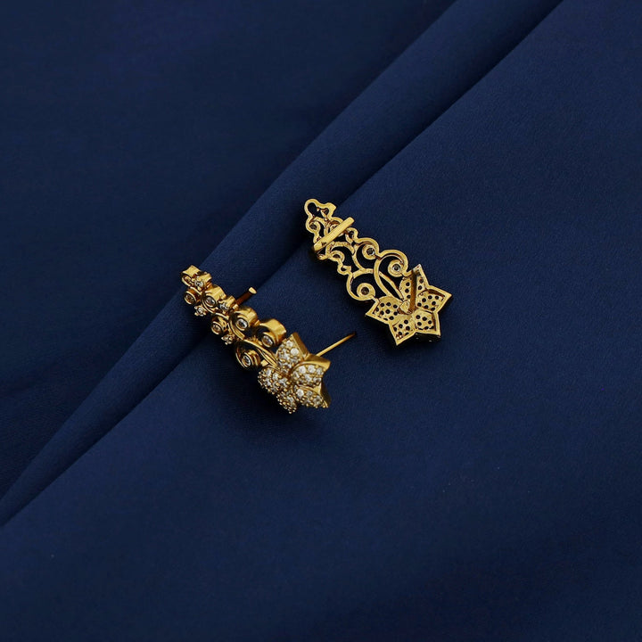 Himadri Golden Flower Ear-Cuff (Set of 2)