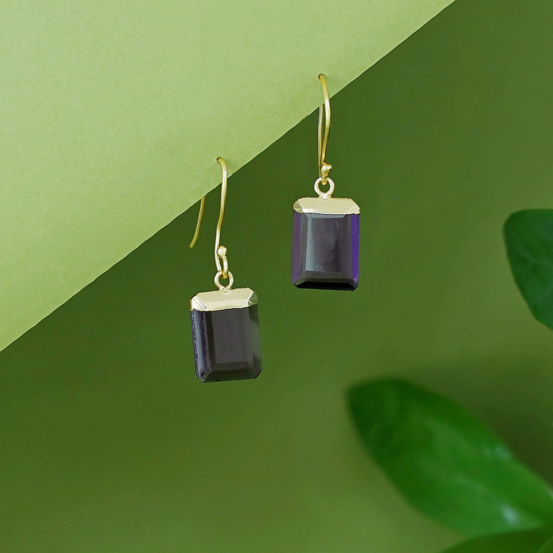 Shrutika Golden Rectangle Glossy Drop