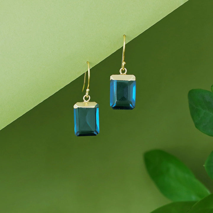 Shrutika Golden Rectangle Glossy Drop