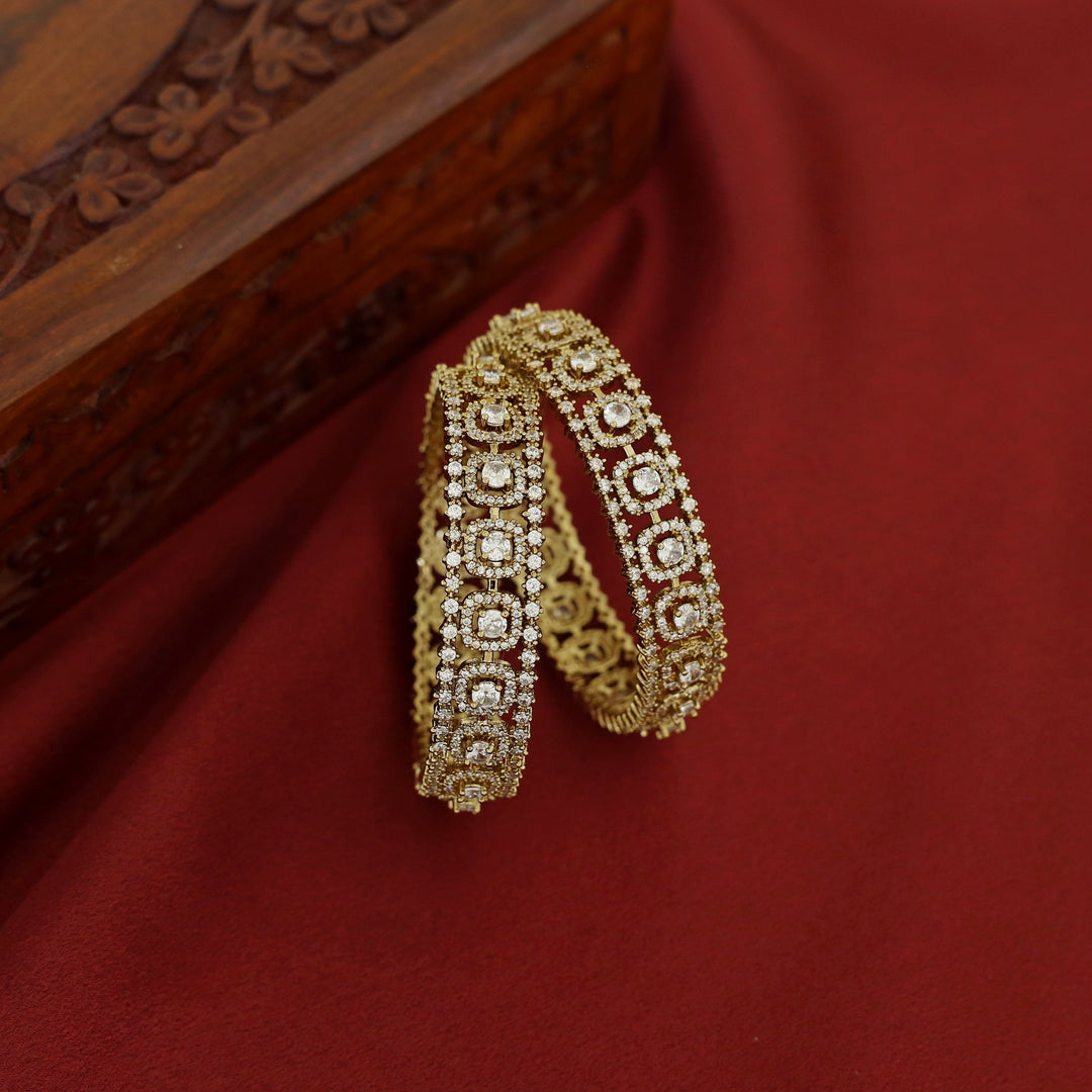 Divyanshi AD Stone Bangle (Set Of 2)