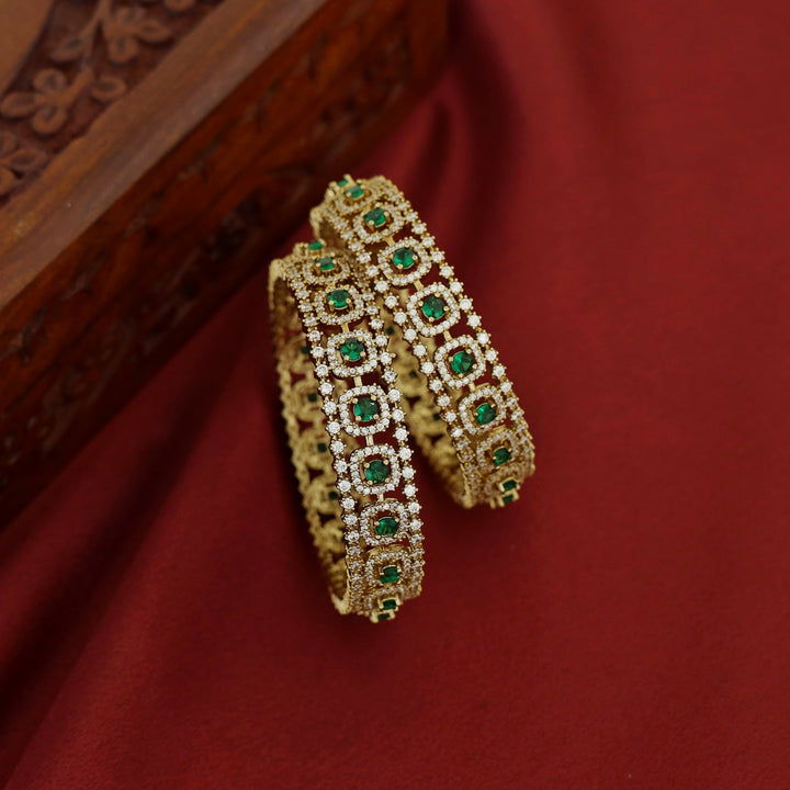 Divyanshi AD Stone Bangle (Set Of 2)