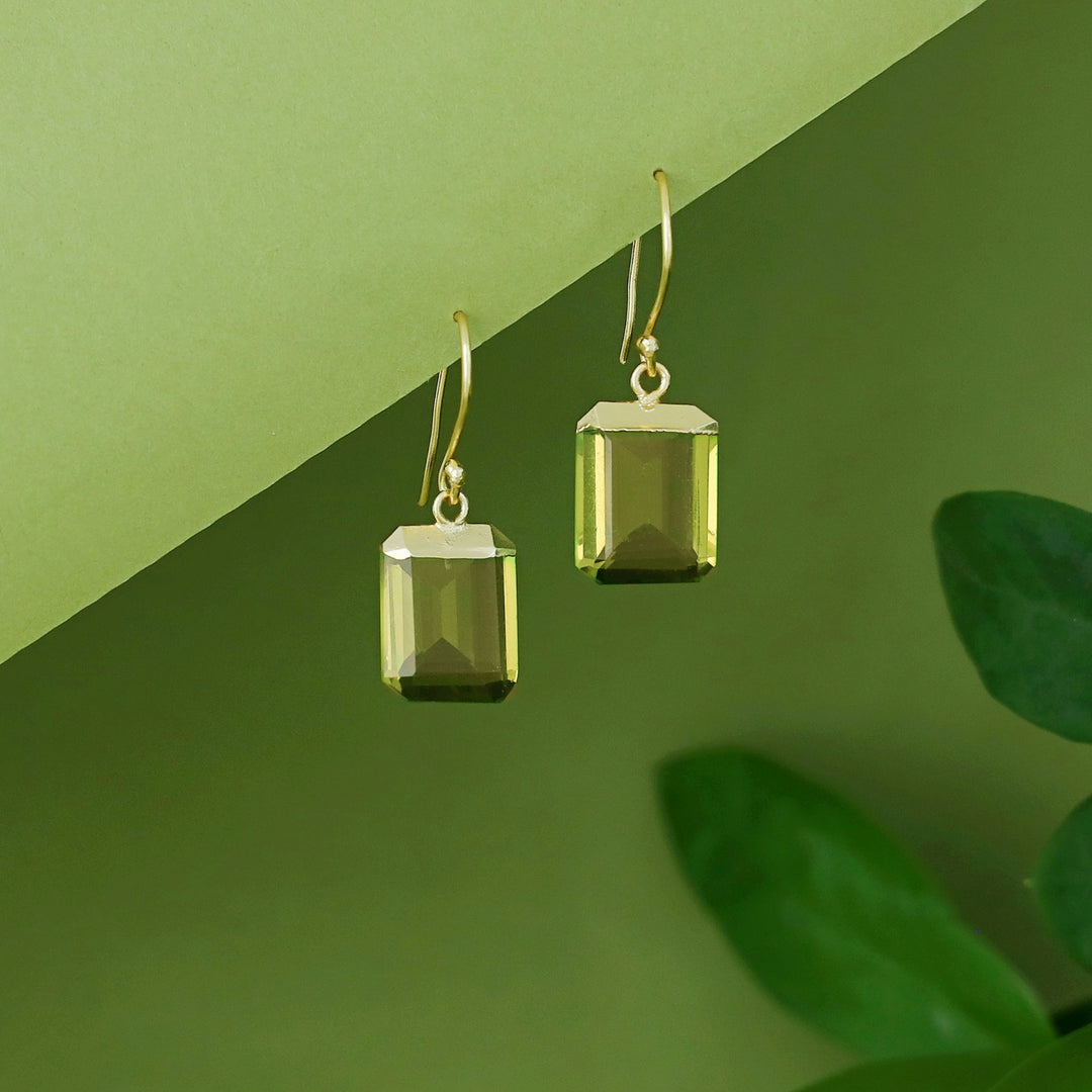 Shrutika Golden Rectangle Glossy Drop