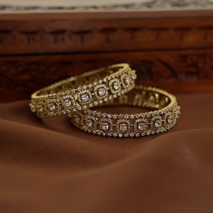Divyanshi AD Stone Bangle (Set Of 2)