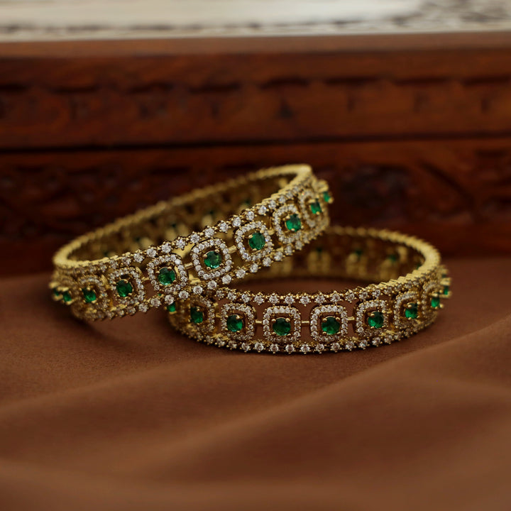 Divyanshi AD Stone Bangle (Set Of 2)