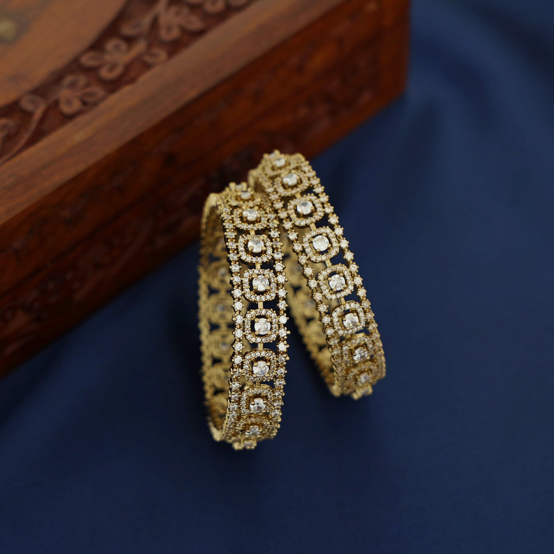 Divyanshi AD Stone Bangle (Set Of 2)