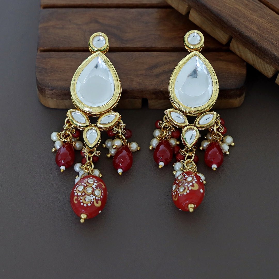 Rudie Kundan Neckpiece With Earring + Tikka