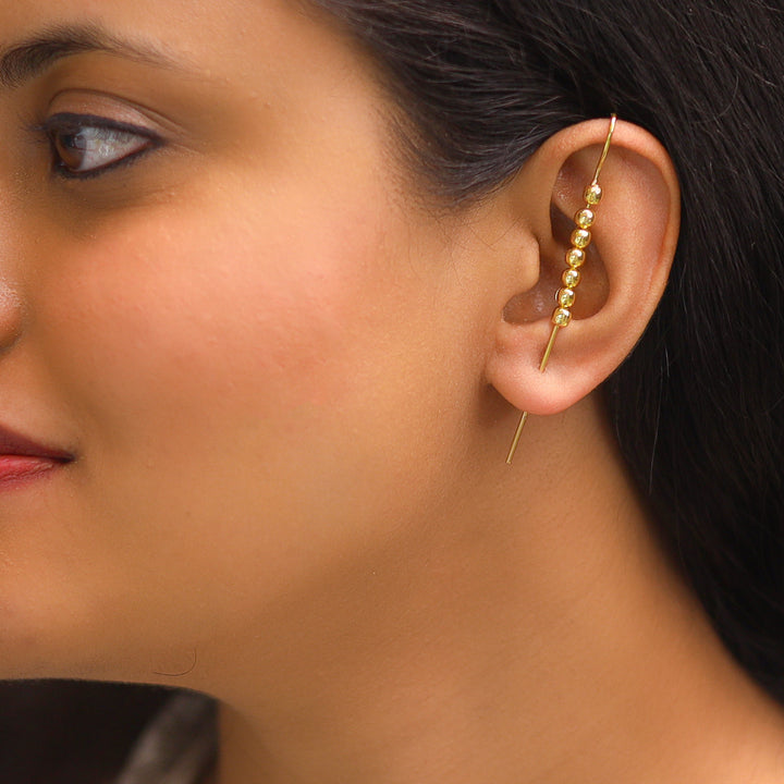 Liya Golden Ear-Cuff (Single piece)