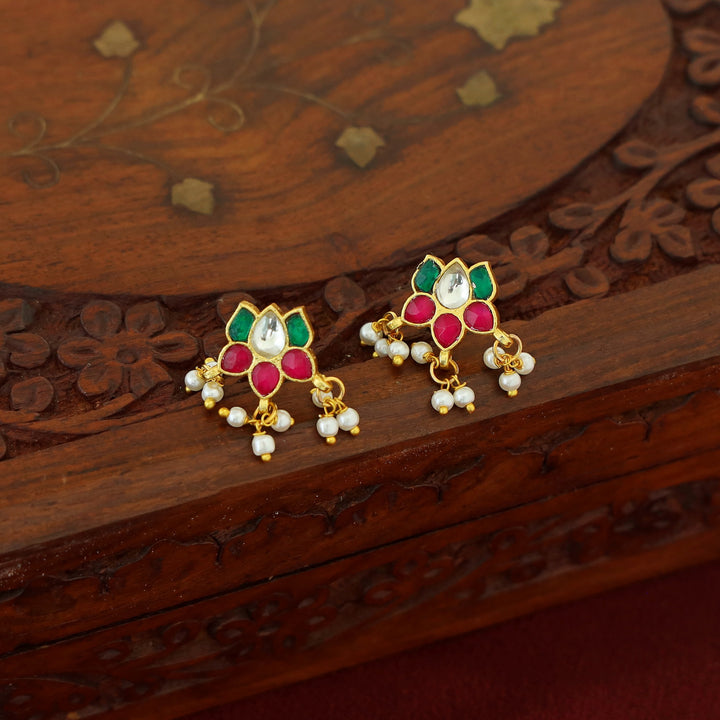 Savya Lotus Pearl Earring