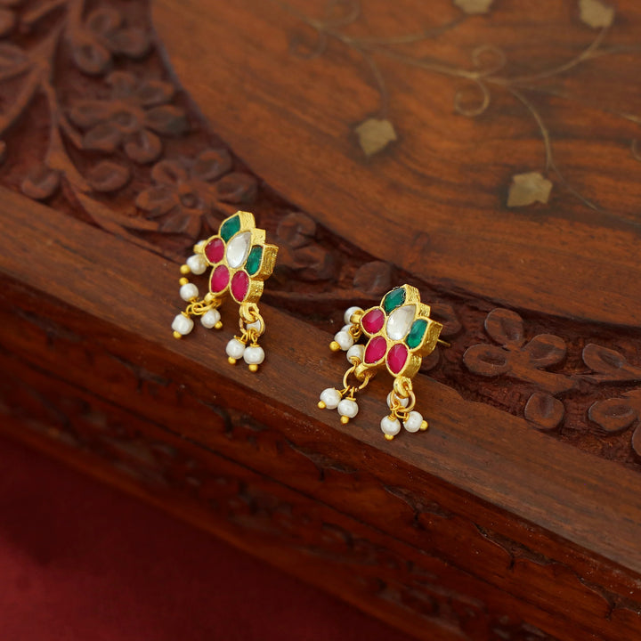 Savya Lotus Pearl Earring