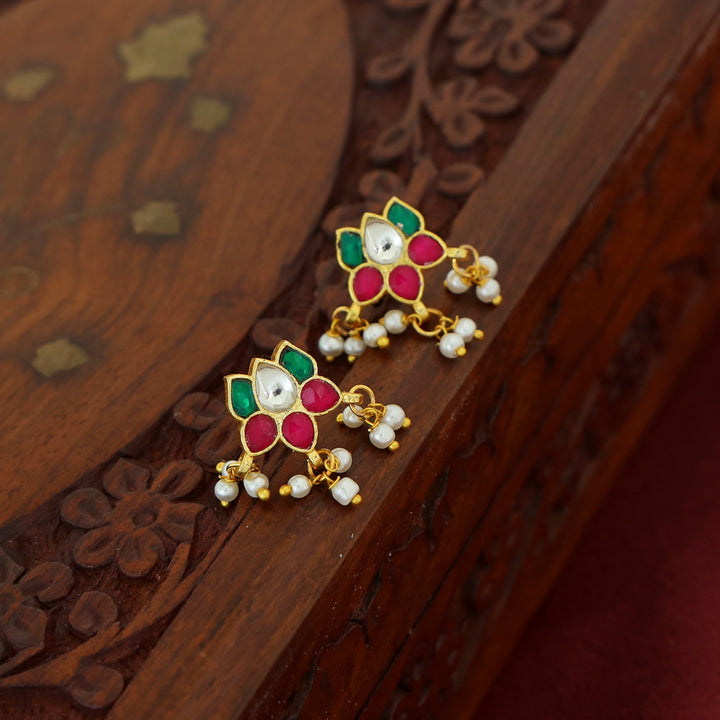 Savya Lotus Pearl Earring