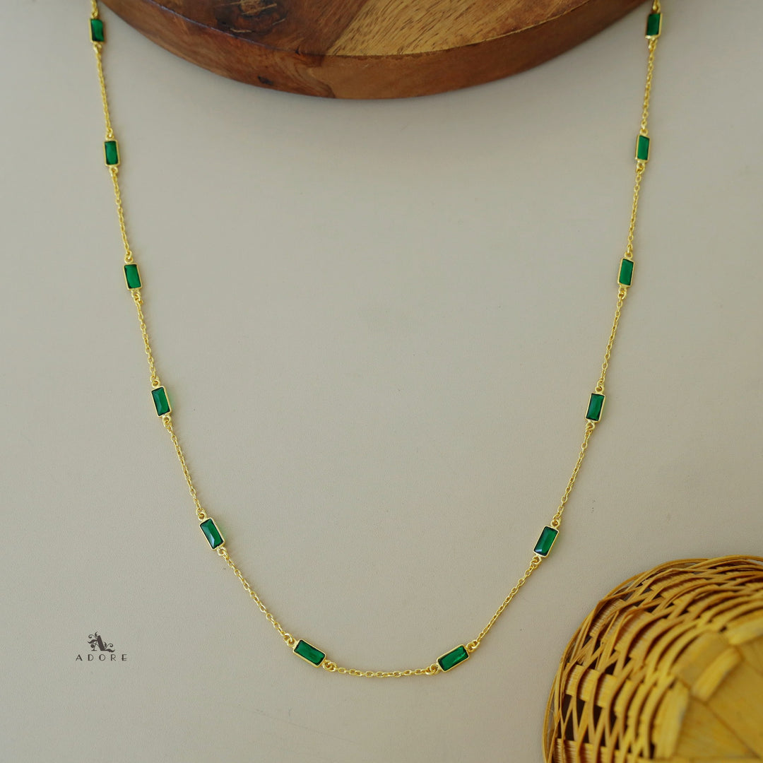 Sera Mini Rectangle Glossy Neckpiece