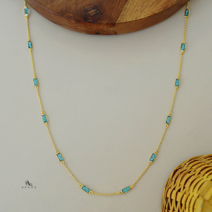 Sera Mini Rectangle Glossy Neckpiece