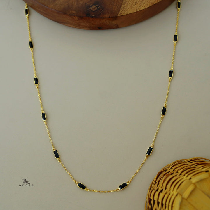 Sera Mini Rectangle Glossy Neckpiece