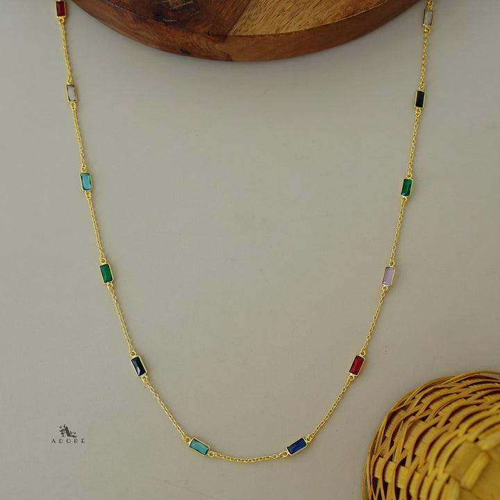 Sera Mini Rectangle Glossy Neckpiece