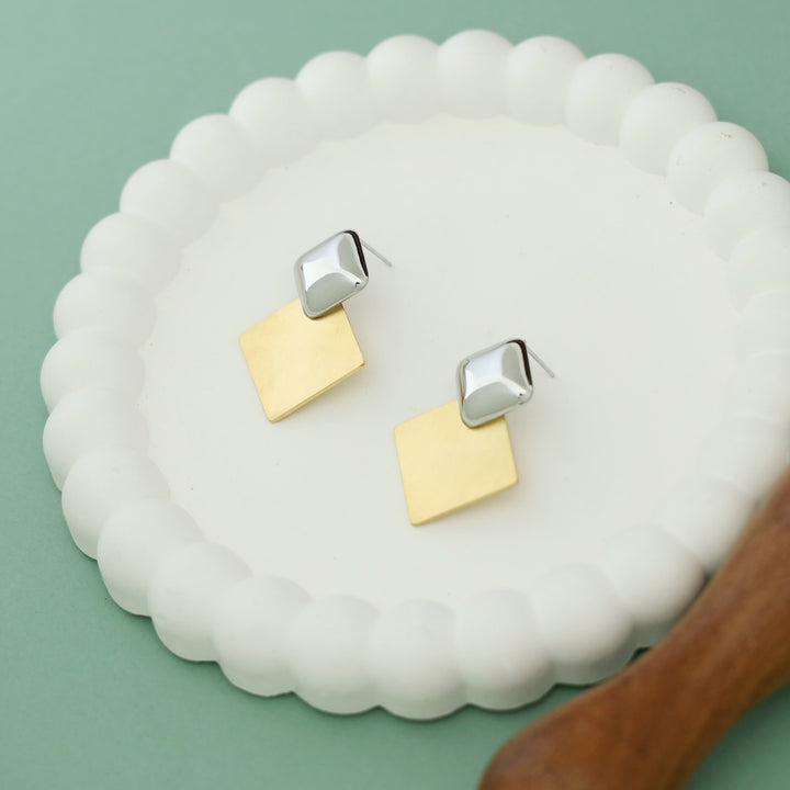 Ayzu Dual Tone Daimond Earring