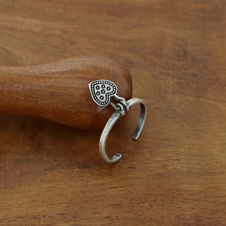 Amroha Silver Brass Ring