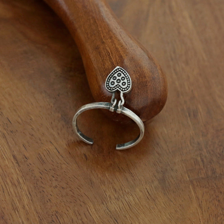 Amroha Silver Brass Ring