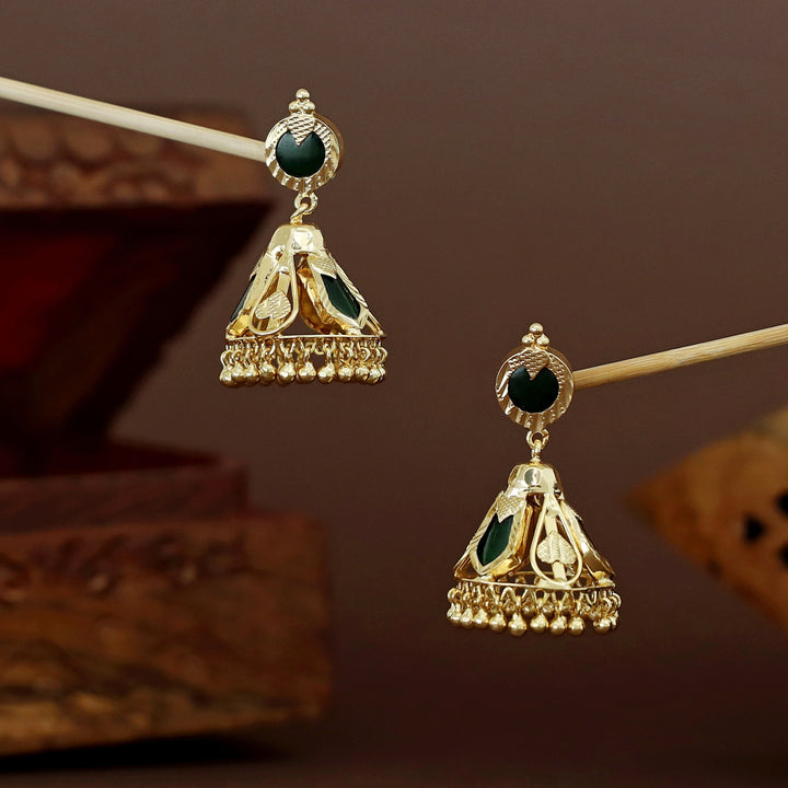 Bhakti Golden Palakka Jhumka