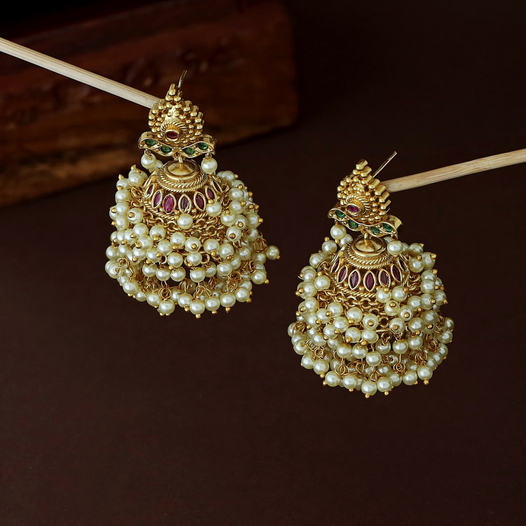 Chandni Cluster Pearl Jhumka