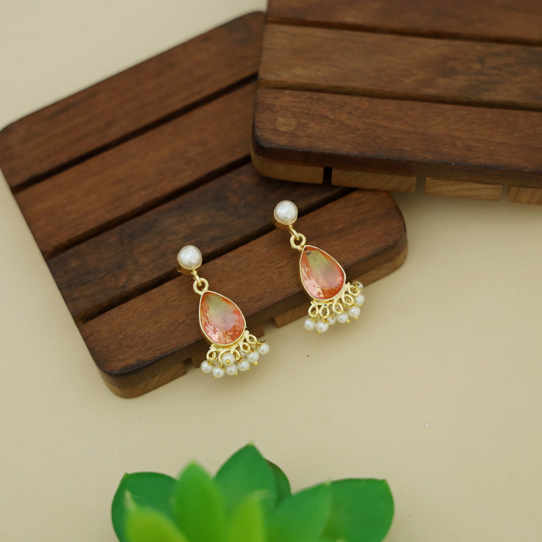 Amayra Pearl + Rain Drop Earring