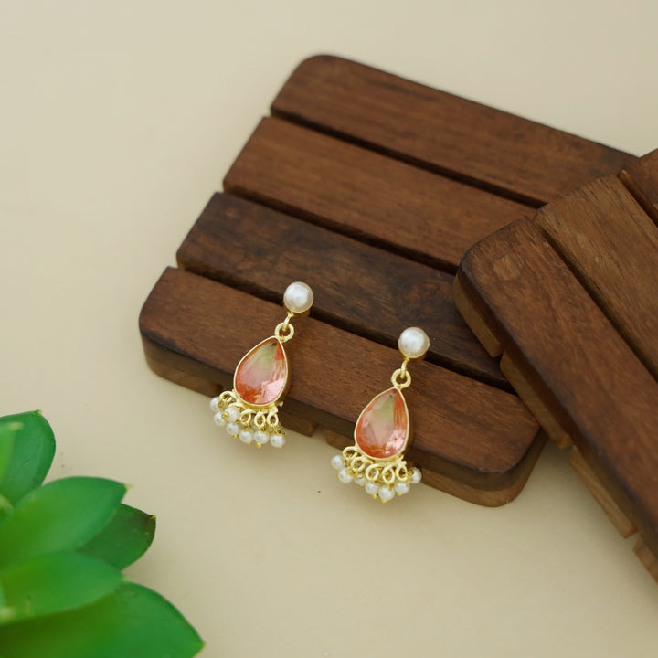 Amayra Pearl + Rain Drop Earring