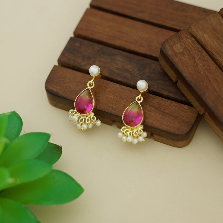 Amayra Pearl + Rain Drop Earring