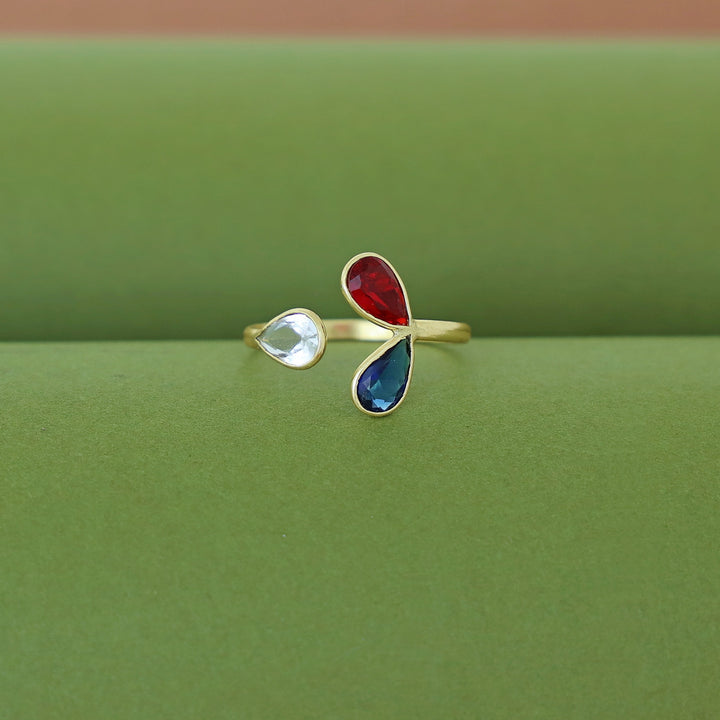 Medora Golden Glossy Ring
