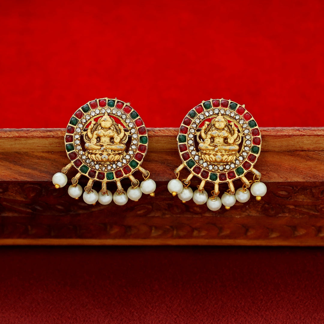 Pratibha Devi Kemp Stone Choker With Earring