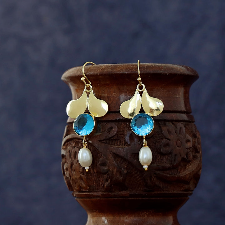 Alazne Pearl Glossy Stone Drop