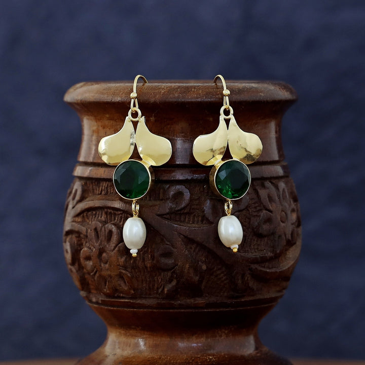 Alazne Pearl Glossy Stone Drop