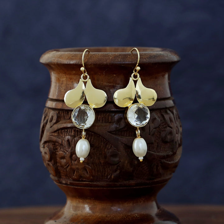 Alazne Pearl Glossy Stone Drop