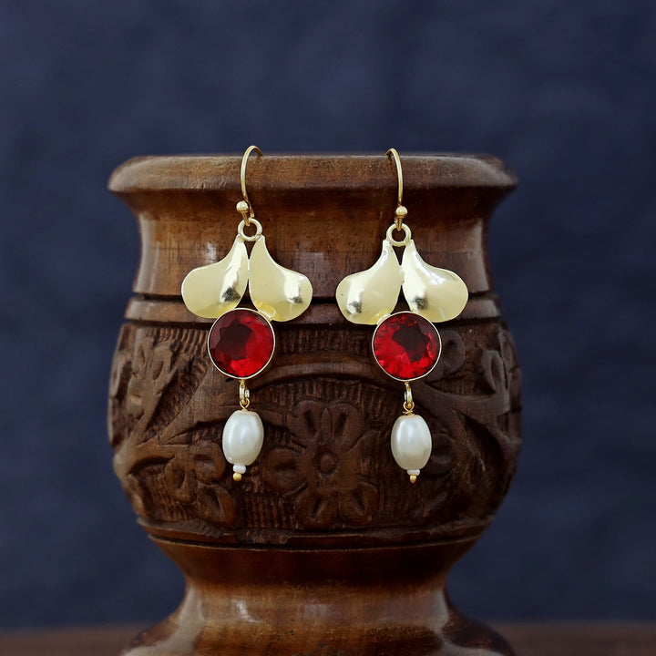 Alazne Pearl Glossy Stone Drop