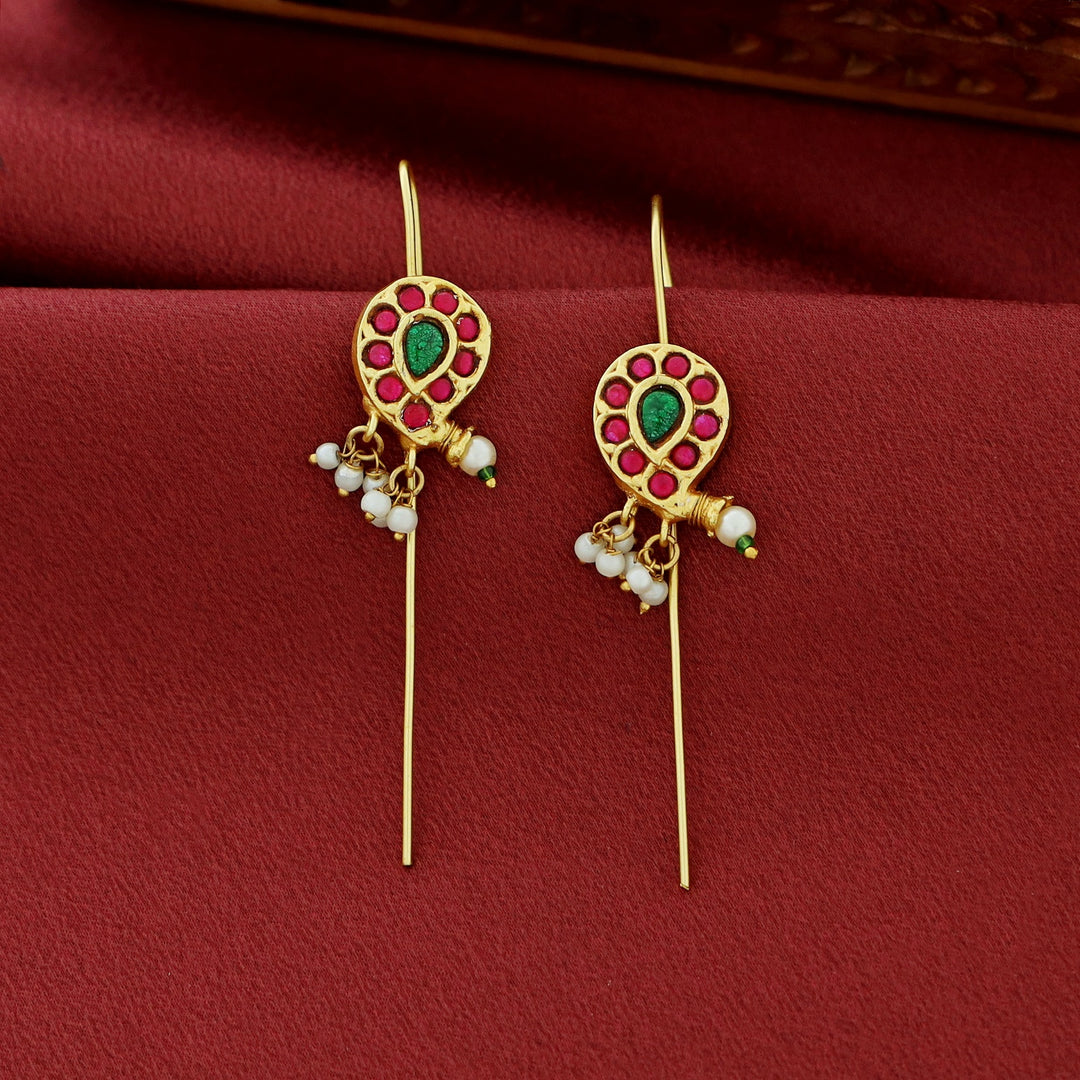 Dhvani Pearl Jadau Kundan Ear-Cuff
