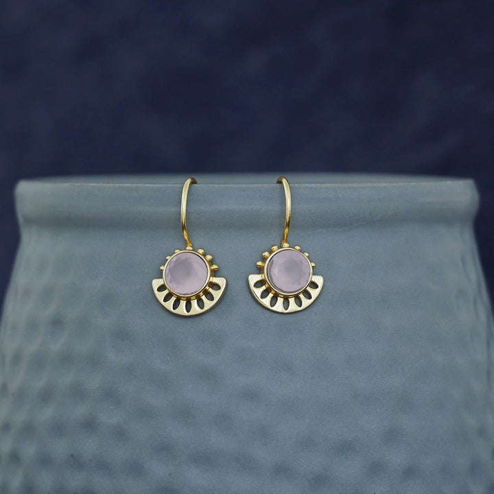 Steny Golden Glossy Stone Drop