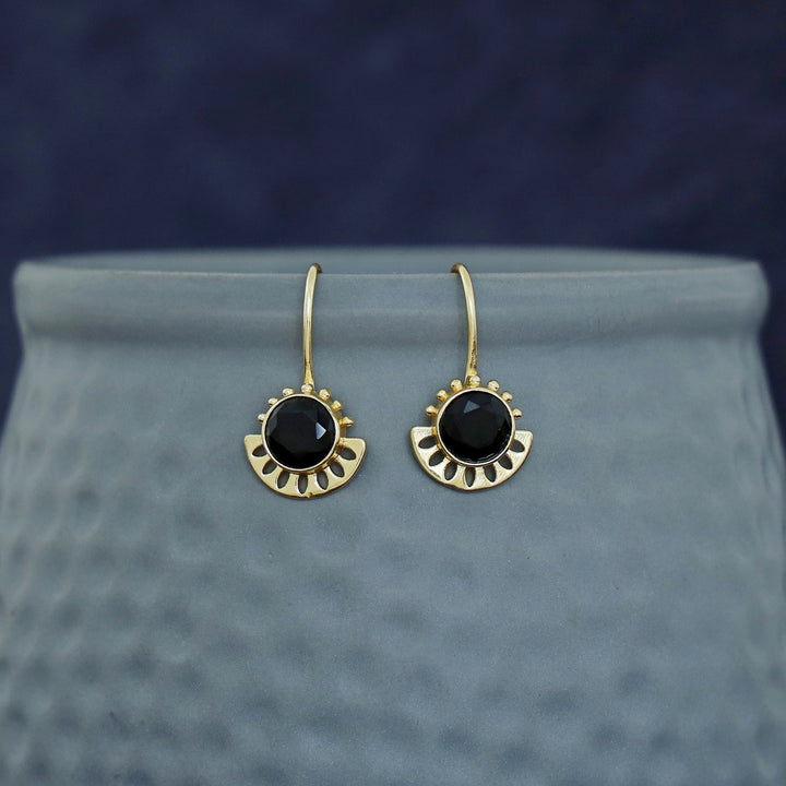 Steny Golden Glossy Stone Drop