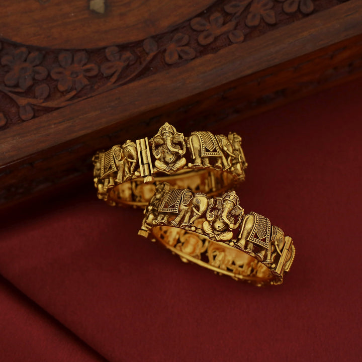 Airavath Vinayaka  Openable Bangle (Set Of 2)