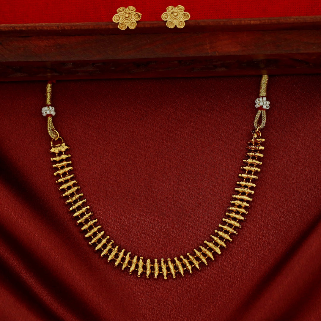 Dritika Golden Ball Choker With Stud