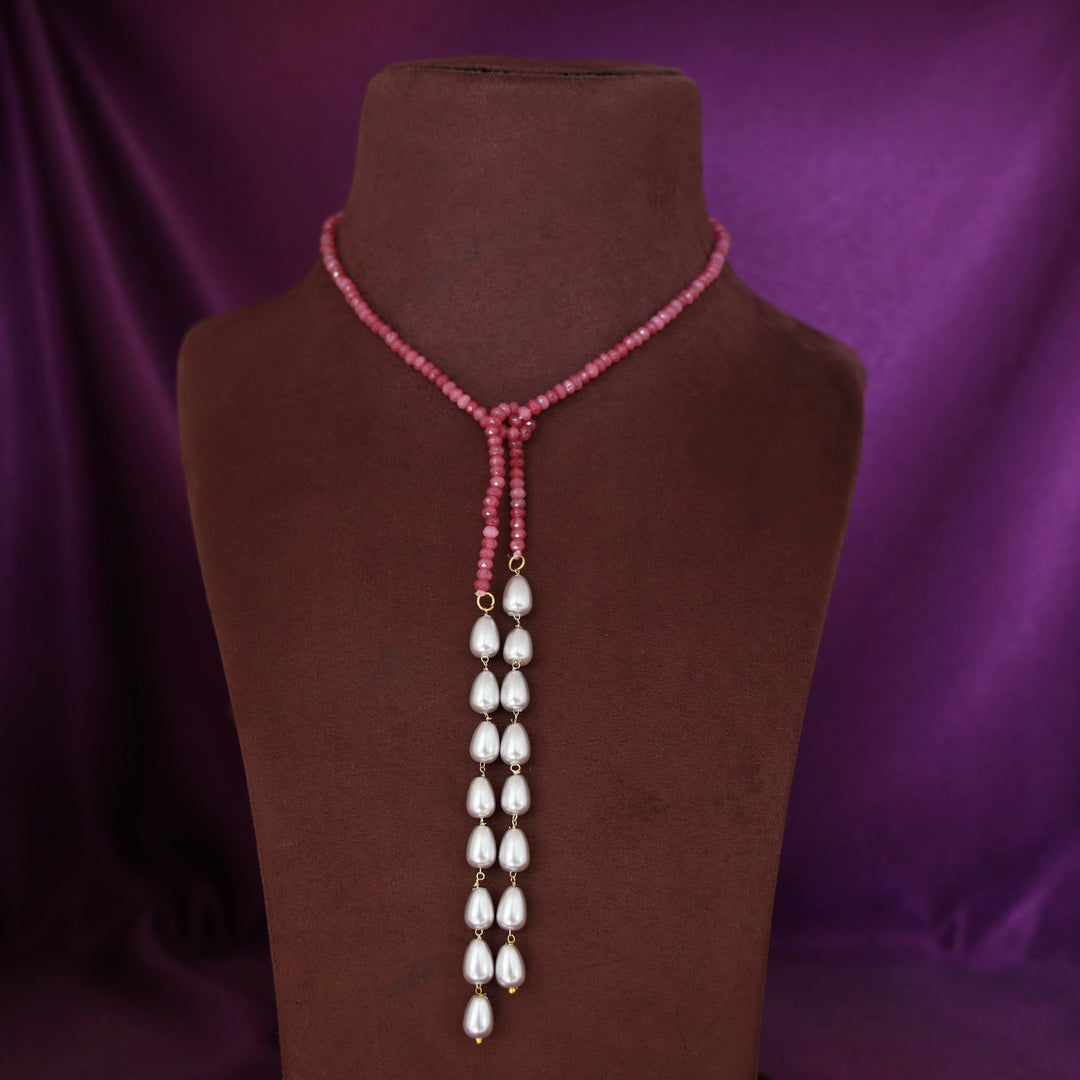 Serena Single Beaded Pearl Neckpiece